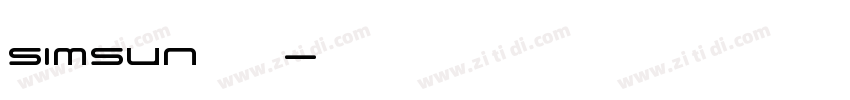 SimSun 普通字体转换